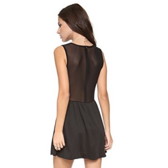 For love and lemons black mesh skater casual dress - Picture 2 of 7